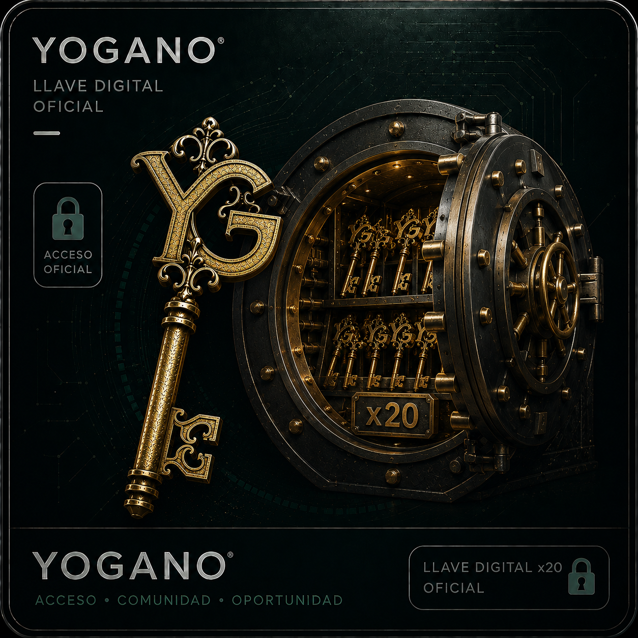 Pack 20 Llaves Digitales