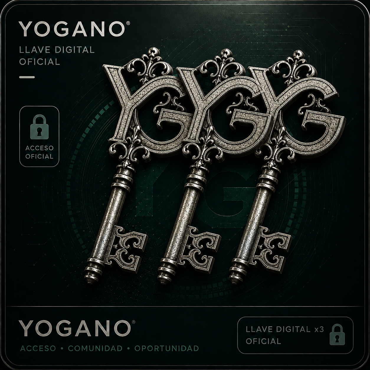 Pack 3 Llaves Digitales